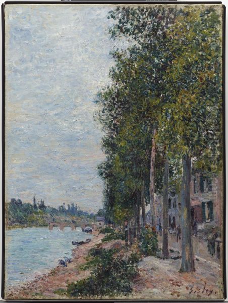 Road Along the Seine at Saint-Mammes - view 1