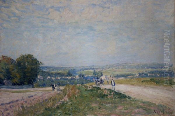 la strada di montbuisson a louveciennes - view 1