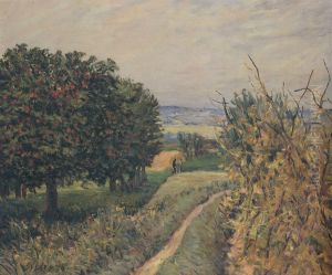 Among the Vines in Louveciennes by Alfred Sisley