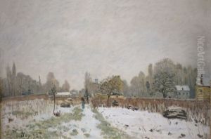 Louveciennes in the Snow by Alfred Sisley