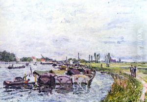 Barges in Saint-Mammes