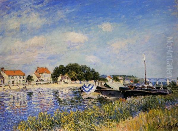 Banks of the Loing at Saint Mammes - view 1