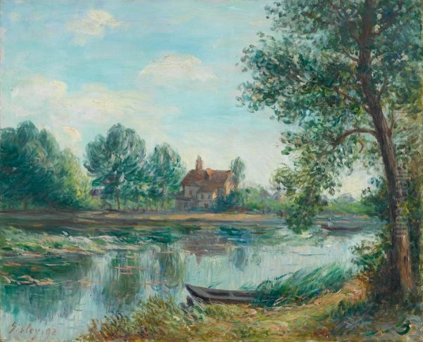 Banks of the Loing at Saint Mammes - view 1