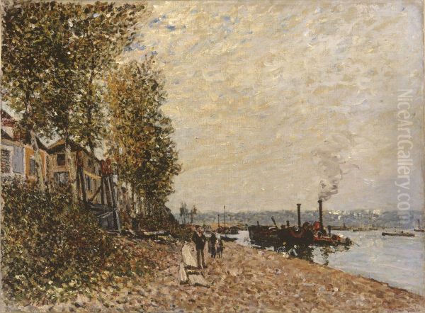 Tugboat on the Loing, Saint-Mammes - view 1