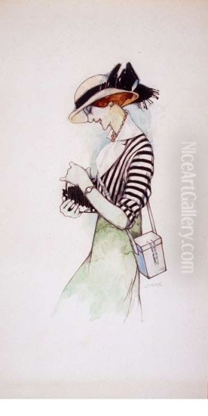 Woman with camera - view 1