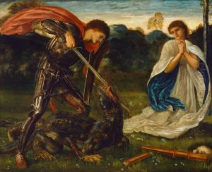 St George kills the dragon VI by Edward Burne-Jones