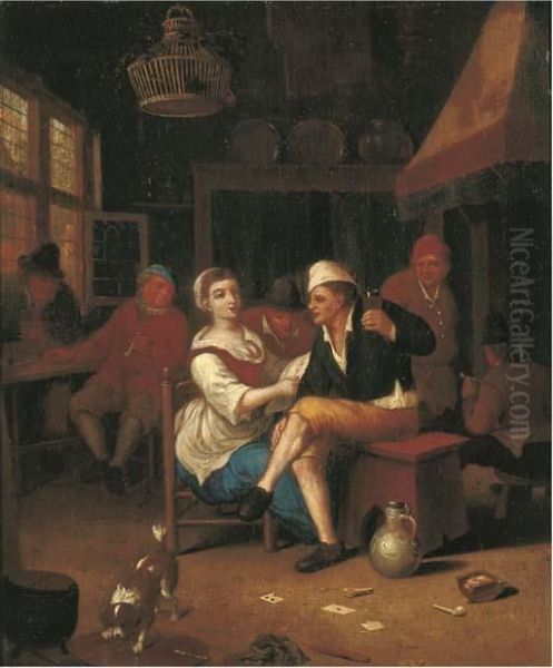 Peasants Making Merry In An Interior - view 1