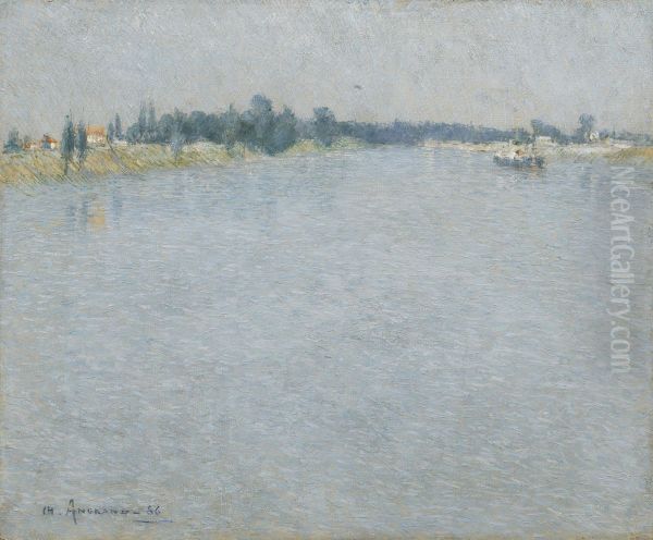 The Seine, Morning (Saint-Ouen) - view 1