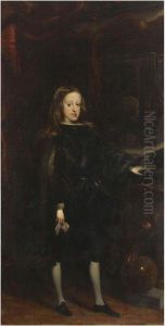 Portrait Of Charles Ii by Juan Carreno De Miranda