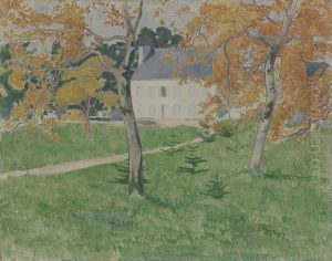 House Among Trees: Pont-Aven by Emile Bernard