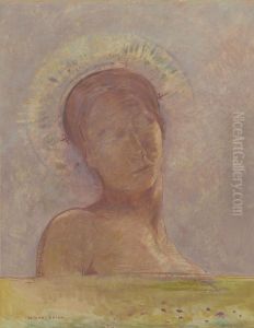 Closed Eyes by Odilon Redon