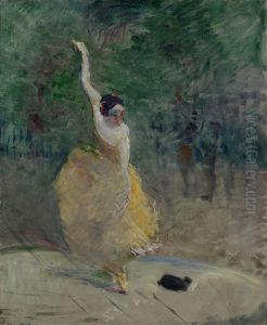 Spaanse danseres by Henri De Toulouse-Lautrec