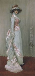Nocturne in Rosa und Grau, Portrat der Lady Meux