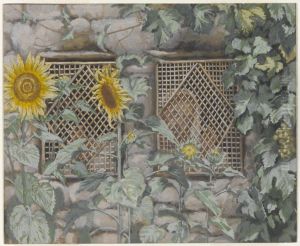 Jesus Looking through a Lattice by James Jacques Joseph Tissot