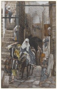Saint Joseph cherche un gite a Bethleem by James Jacques Joseph Tissot