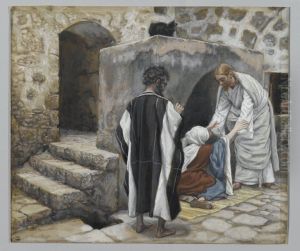 La guerison de la belle-mere de Pierre by James Jacques Joseph Tissot