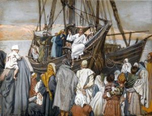 Jesus Preaches in a Ship by James Jacques Joseph Tissot
