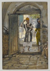En entrant la maison salue-la by James Jacques Joseph Tissot
