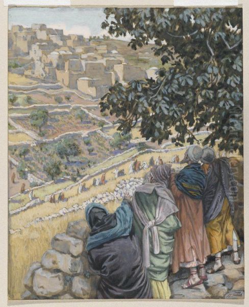 The Disciples Eat Wheat on the Sabbath - view 1