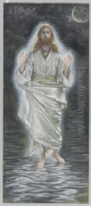 Jesus marche sur la mer by James Jacques Joseph Tissot