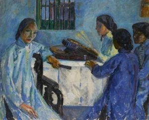 Lecon De Musique A Hanoi by Augustin Carrera