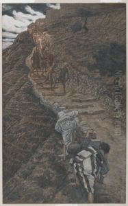 Saint Peter and Saint John Follow from Afar by James Jacques Joseph Tissot