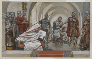 Jesus emmene de Herode a Pilate by James Jacques Joseph Tissot