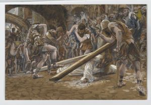Jesus Falls Beneath the Cross by James Jacques Joseph Tissot