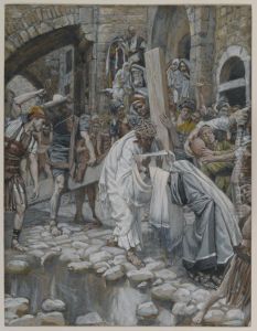 Une sainte femme essuie le visage de Jesus by James Jacques Joseph Tissot