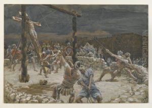 The Raising of the Cross by James Jacques Joseph Tissot