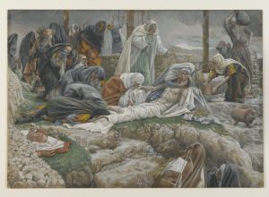 La Sainte Vierge recoit le corps de Jesus by James Jacques Joseph Tissot