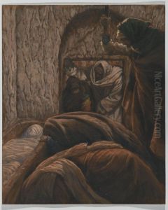 Jesus dans le sepulcre by James Jacques Joseph Tissot