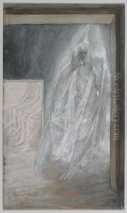 L'ange assis sur la pierre du tombeau by James Jacques Joseph Tissot