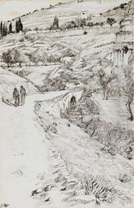 Le pont de Cedron et le tombeau d'Absalom Le pont de Cedron et le tombeau d'Absalom