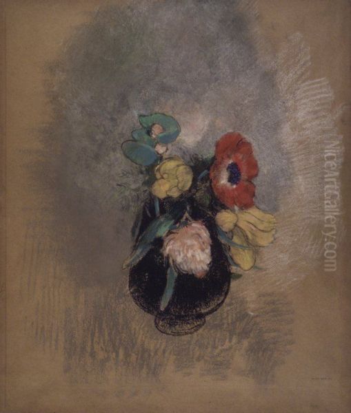 Anemones and Tulips - view 1