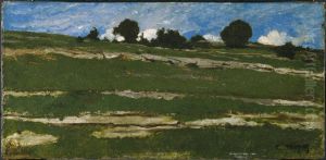 Hillside with Rocky Outcrops by Constant Troyon