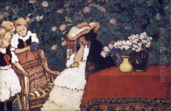 Woman with Three Girls - view 1