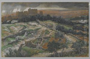 Reconstruction of Golgotha and the Holy Sepulchre, Seen from the Walls of the Judicial Gate (Calvary).