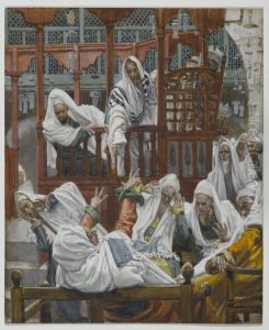 Le possede dans la Synagogue by James Jacques Joseph Tissot