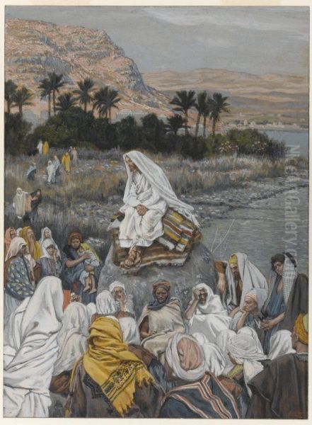 Jesus s'assied au bord de la mer et preche - view 1