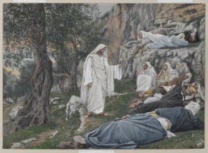 Jesus engage les apotres a se reposer by James Jacques Joseph Tissot