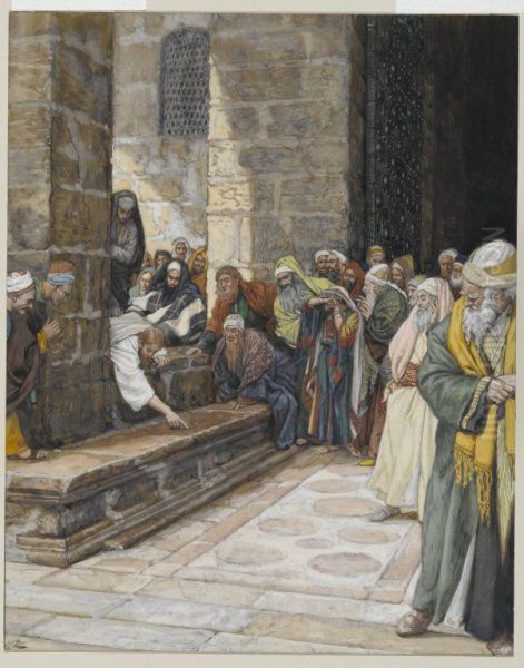 The Adulterous Woman--Christ Writing upon the Ground - view 1