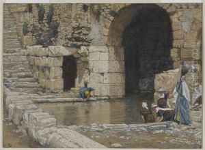 The Blind Man Washes in the Pool of Siloam by James Jacques Joseph Tissot
