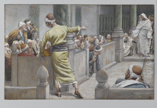 The Healed Blind Man Tells His Story to the Jews - view 1