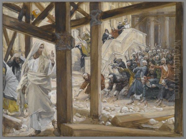 The Jews Took Up Rocks to Stone Jesus - view 1