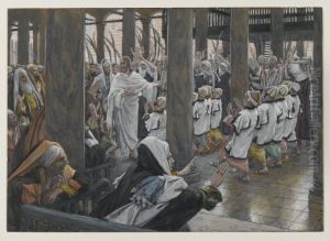 Le cortege dans le Temple by James Jacques Joseph Tissot