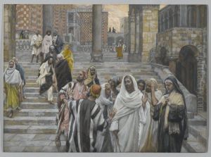 The Disciples Admire the Buildings of the Temple