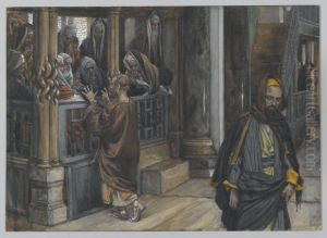 Judas va trouver les Juifs by James Jacques Joseph Tissot