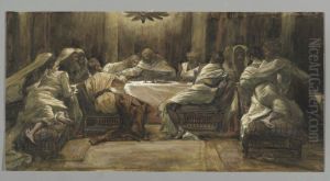 The Last Supper: Judas Dipping his Hand in the Dish by James Jacques Joseph Tissot