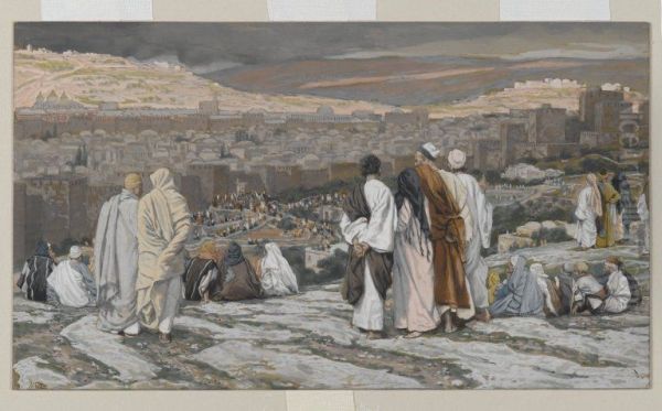 The Disciples Having Left Their Hiding Place Watch from Afar in Agony - view 1